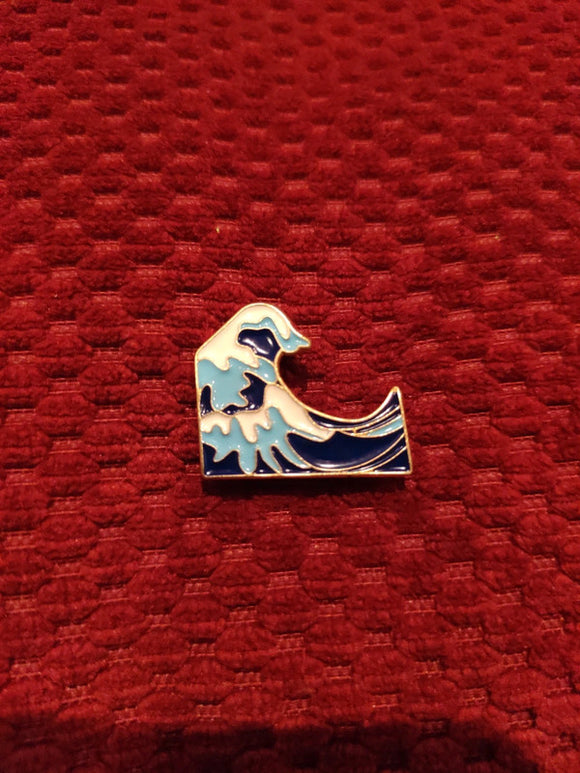 Great wave of Kanagawa enamel pin - Mycomicshop.be