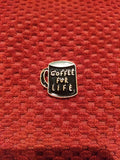 "Coffee for life" Enamel Pin - Mycomicshop.be