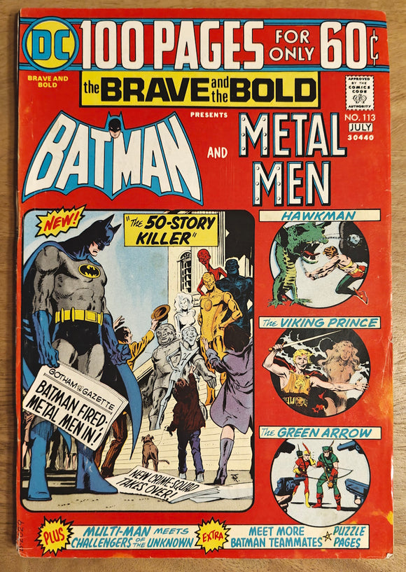 Brave and The Bold #113 (DC, 1973) - Mycomicshop.be