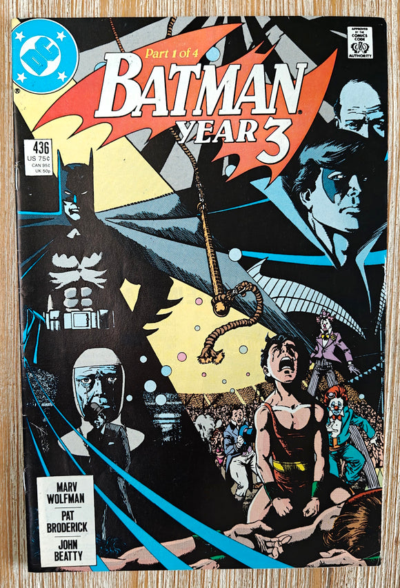 Batman 436 - 437 - 438 - 439 : Year 3 (DC, 1989) - Mycomicshop.be
