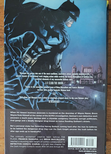 Batman Detective Comics Vol 6: Icarus HC Hardcover (2016)