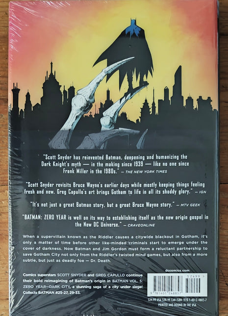BATMAN 05 Zero Year Dark City(The New 52) HC