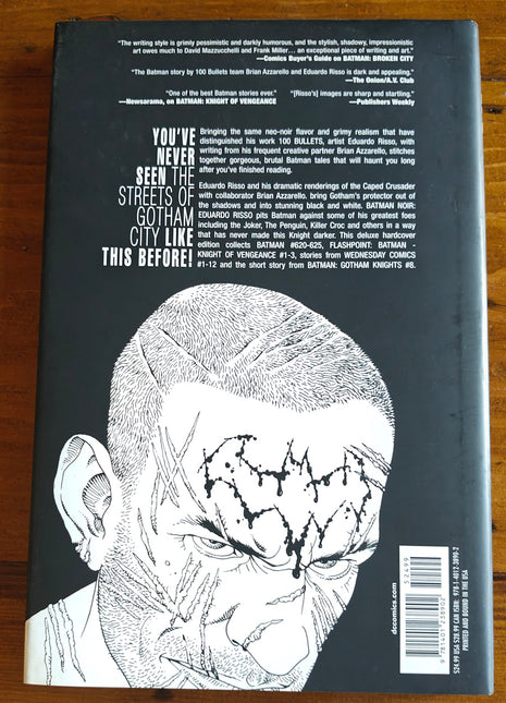 Batman Noir: Eduardo Risso HC (2013 DC) The Deluxe Edition