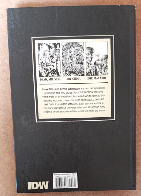 Monstrous Collection HC (2011 IDW) By Steve Niles and Bernie Wrightson