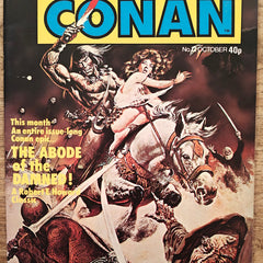Softcover comic book "Savage Sword of Conan" UK 1977 Marvel Series #12, vintage Conan adventure, collectible comic in good condition