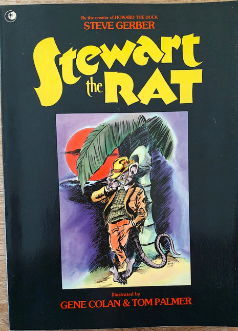 Softcover comic book "Stewart The Rat" (Eclipse, 2003) by Gene Colan & Tom Palmer, featuring colorful cover art and detailed illustrations.
