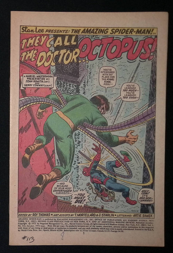 Amazing Spider-Man (1963 1st Series) #113 - Mycomicshop.be