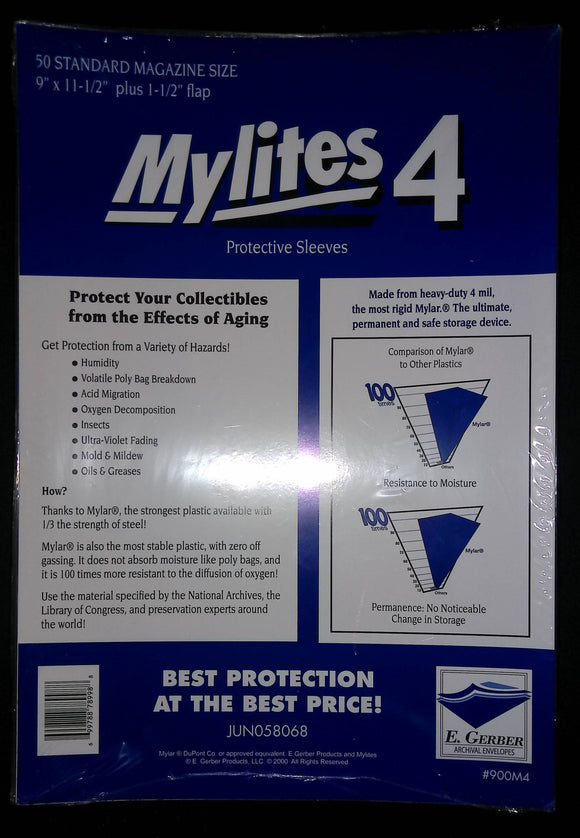 900M4 - Mylites4: Standard Magazine - Bags - Mycomicshop.be
