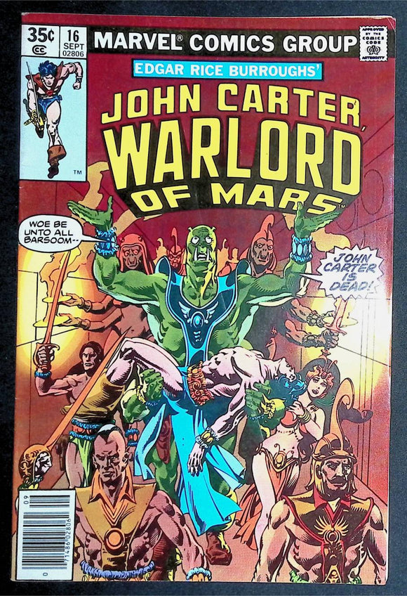 John Carter Warlord of Mars (1977 Marvel) #16