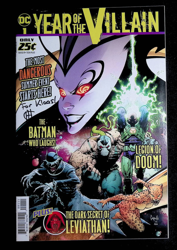 DC's Year of the Villain (2019) #1A Signed