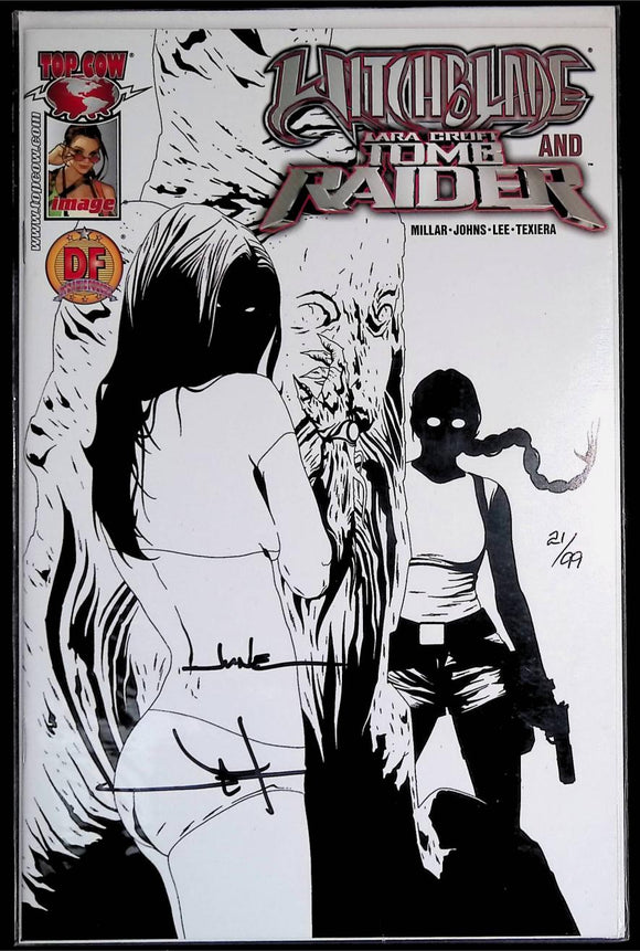 Witchblade and Tomb Raider (2005 Image) #1DF Signed - Mycomicshop.be
