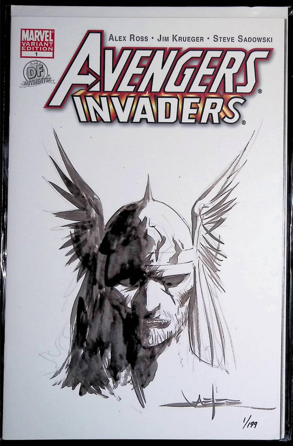 Avengers Invaders (2008) #1  Jae Lee Thor Sketch - Mycomicshop.be