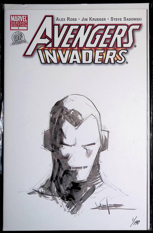 Avengers Invaders (2008) #1  Jae Lee Iron Man Sketch - Mycomicshop.be