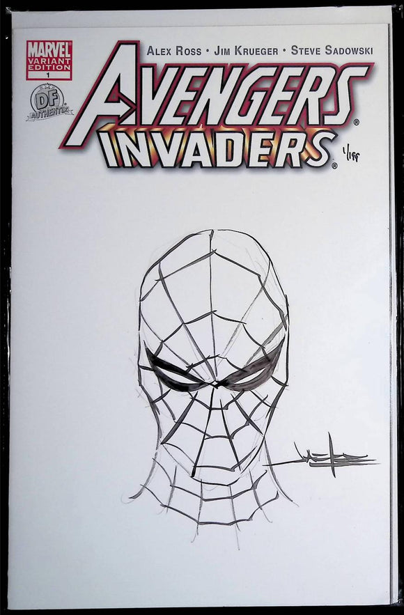 Avengers Invaders (2008) #1  Jae Lee Spider-Man Sketch - Mycomicshop.be