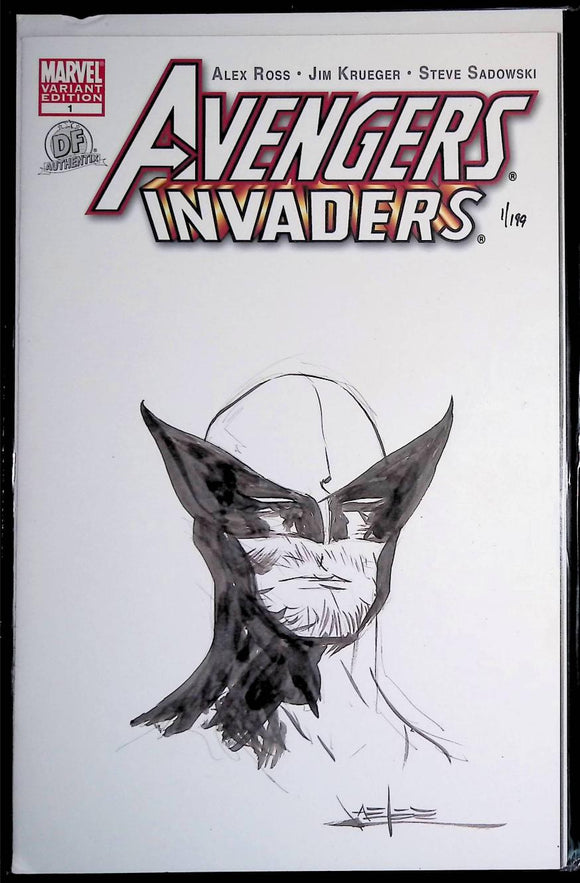 Avengers Invaders (2008) #1  Jae Lee Wolverine Sketch - Mycomicshop.be