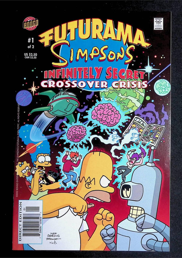Futurama Simpsons Special Infinitely Secret Crossover Crisis Complete Set - Mycomicshop.be