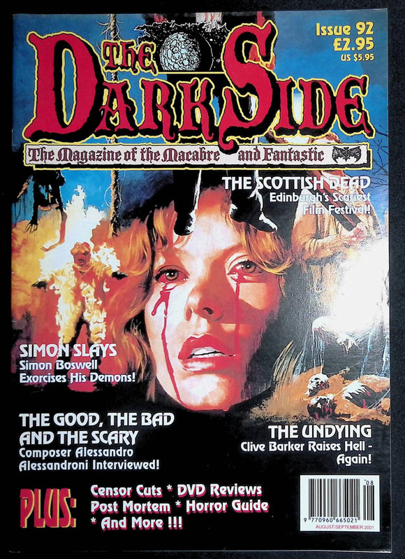 Dark Side (UK 1990-2003 Stray Cat Publishing) Magazine of the Macabre and Fantastic #92