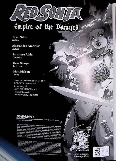 Red Sonja Empire of the Damned (2024 Dynamite) #1F - Mycomicshop.be