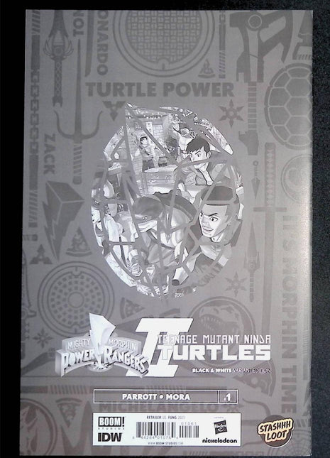 Mighty Morphin Power Rangers Teenage Mutant Ninja Turtles (2019 Boom Studios) #1 Stashhh Loot Virgin Variant - Mycomicshop.be