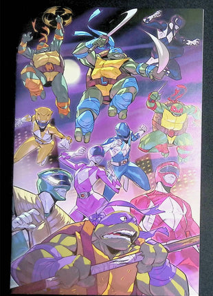 Mighty Morphin Power Rangers Teenage Mutant Ninja Turtles (2019 Boom Studios) #1 Stashhh Loot Virgin Variant - Mycomicshop.be