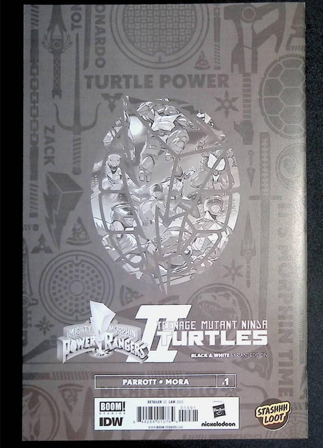 Mighty Morphin Power Rangers Teenage Mutant Ninja Turtles (2019 Boom Studios) #1 Stashhh Loot Virgin Variant - Mycomicshop.be