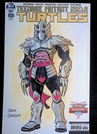 Teenage Mutant Ninja Turtles (2011 IDW) #100 Johnson Sketch/Signed - Mycomicshop.be