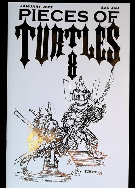 Pieces of Turtles 8 Gold Foil Edition - Mycomicshop.be