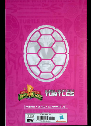 Mighty Morphin Power Rangers Teenage Mutant Ninja Turtles (2019 Boom Studios #4B Signed - Mycomicshop.be