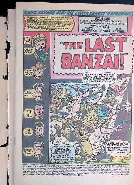 Captain Savage (1968) #1