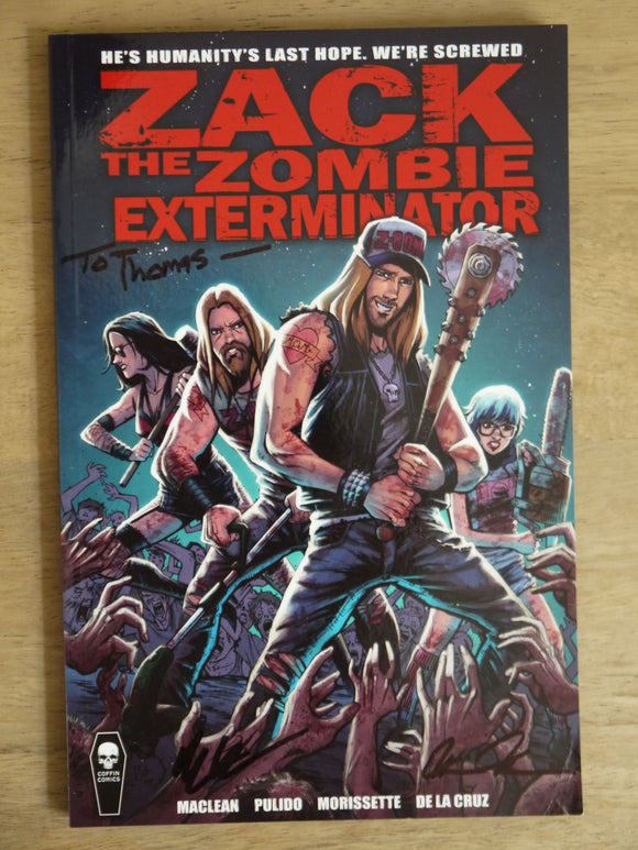 Zack the Zombie Exterminator GN (2016 Coffin Comics) Signed - Mycomicshop.be
