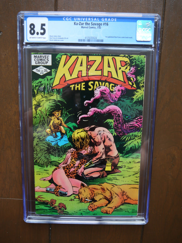 Ka-Zar the Savage (1981) #16 CGC 8.5 - Mycomicshop.be