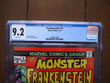 Frankenstein (1973 Marvel) #2 CGC 9.2 - Mycomicshop.be