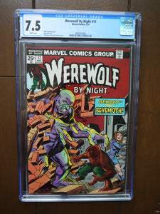 Werewolf by Night (1972 1st Series) #17 CGC 7.5 - Mycomicshop.be
