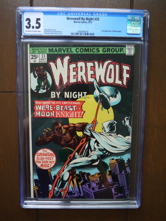 Werewolf by Night (1972 1st Series) #33 CGC 3.5 - Mycomicshop.be