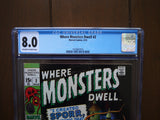 Where Monsters Dwell (1970) #2 CGC 8.0 - Mycomicshop.be