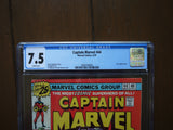 Captain Marvel (1968 1st Series) #44 CGC 7.5 - Mycomicshop.be