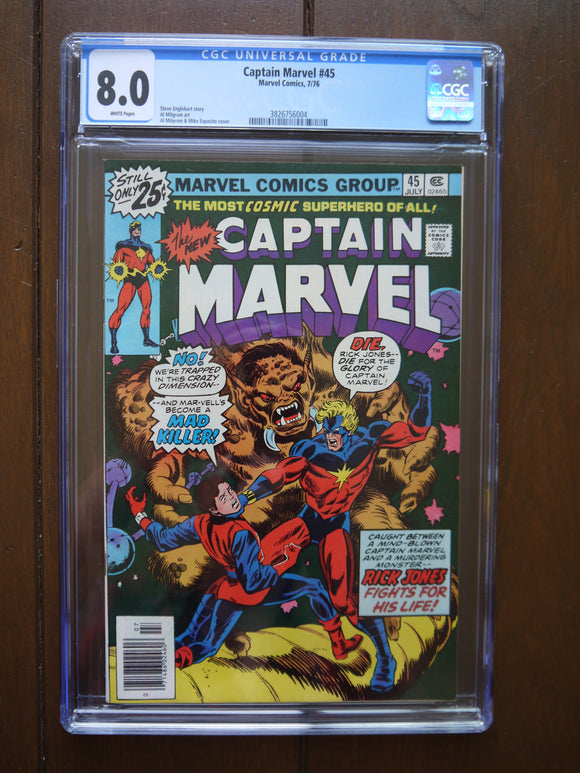 Captain Marvel (1968 1st Series) #45 CGC 8.0 - Mycomicshop.be