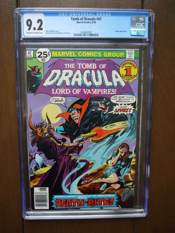 Tomb of Dracula (1972 1st Series) #47 CGC 9.2 - Mycomicshop.be