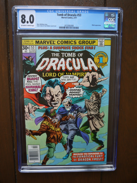 Tomb of Dracula (1972 1st Series) #53 CGC 8.0 - Mycomicshop.be