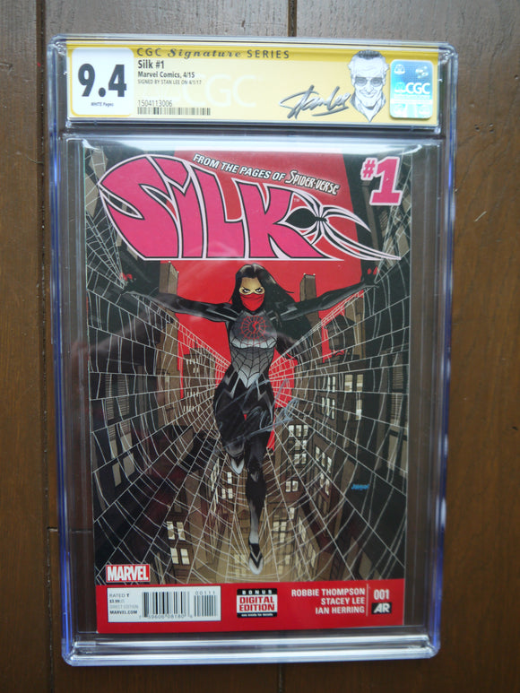 Silk (2015 1st Series) #1A CGC 9.4 Signed Stan Lee - Mycomicshop.be