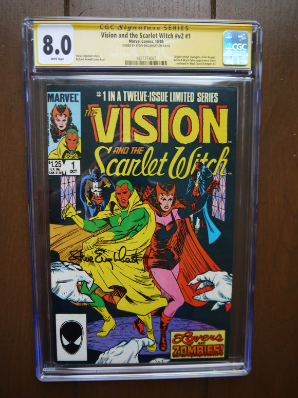 Vision and the Scarlet Witch (1985 2nd Series) #1 CGC 8.0 Signed Steve Englehart - Mycomicshop.be