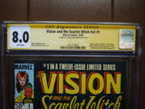 Vision and the Scarlet Witch (1985 2nd Series) #1 CGC 8.0 Signed Steve Englehart - Mycomicshop.be