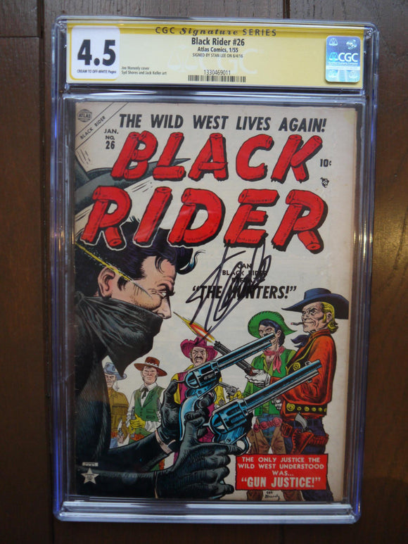 Black Rider (1951 Atlas/Marvel) #26 CGC4.5 Signed by Stan Lee