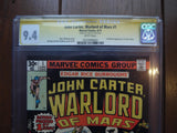 John Carter Warlord of Mars (1977) #1 CGC 9.4 Signed by Stan Lee