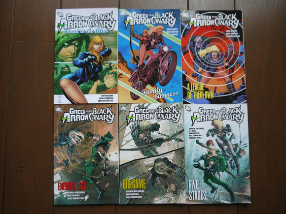 Green Arrow/Black Canary TPB lot of 6