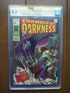 Chamber of Darkness (1969) #1 CGC 8.5 Signed Stan Lee