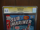 Sub-Mariner (1968 1st Series) #38 CGC 8.5 Signed Stan Lee