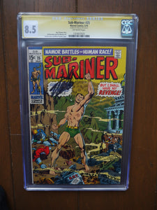 Sub-Mariner (1968 1st Series) #25 CGC 8.5 Signed Stan Lee