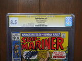 Sub-Mariner (1968 1st Series) #25 CGC 8.5 Signed Stan Lee