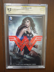 Wonder Woman (2011 4th Series) #50WONDERCON CGC 9.2 Signed by Gal Gadot